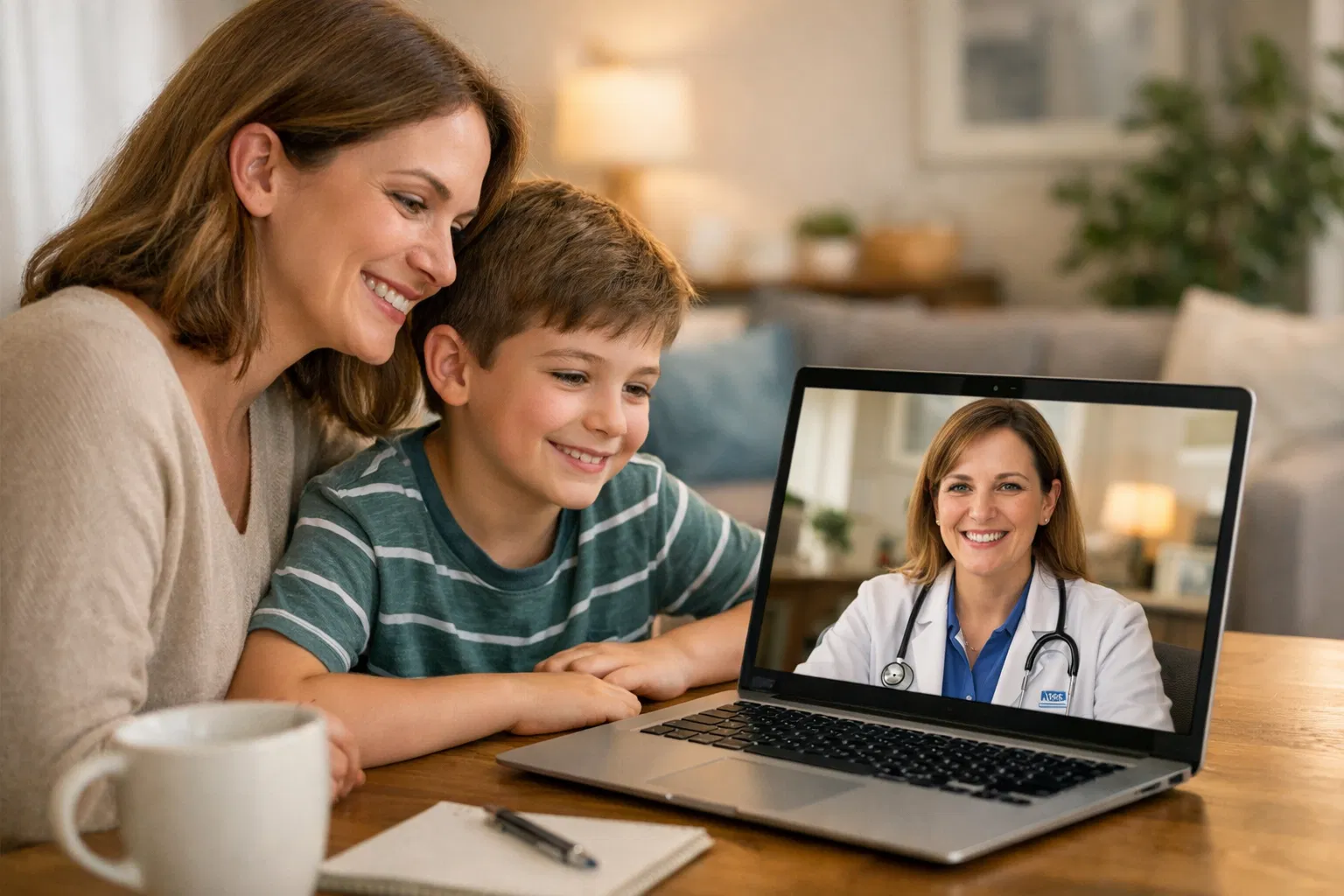 Patient completing an online medical certificate consultation with DoctorCert UK